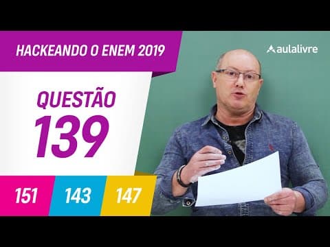 Thumbnail da aula: Enem 2019 | Matemática : Análise Gráfica | Questão: 139 (Cinza)