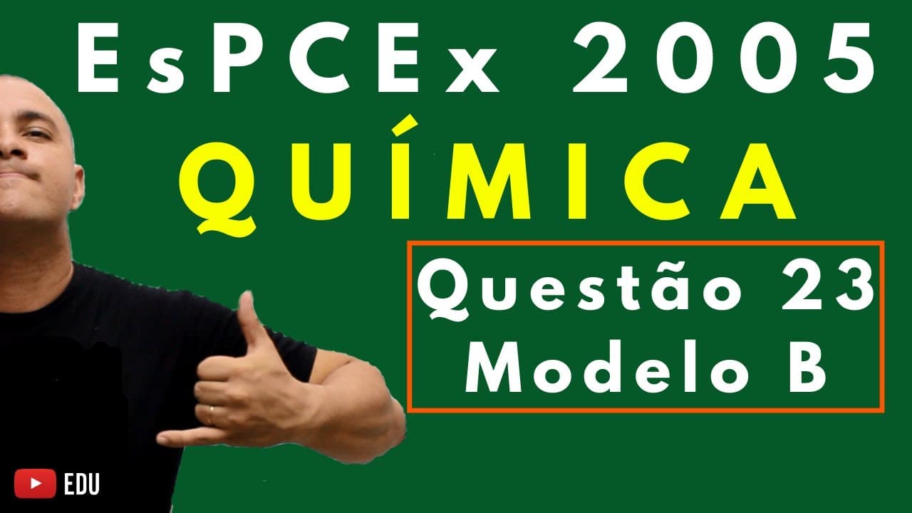 Thumbnail: EsPCEx 2005 | Tema: CONSTANTE DE AVOGADRO E CIMENTO | Questão 23 (Química)