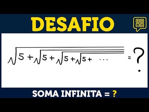 Thumbnail da aula: Soma infinita de raízes: Como resolver a equação? | Matemática: Equações e Álgebra