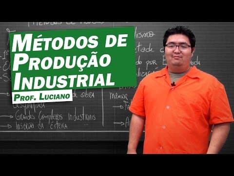 Thumbnail da aula: Geografia - Métodos de Produção Industrial