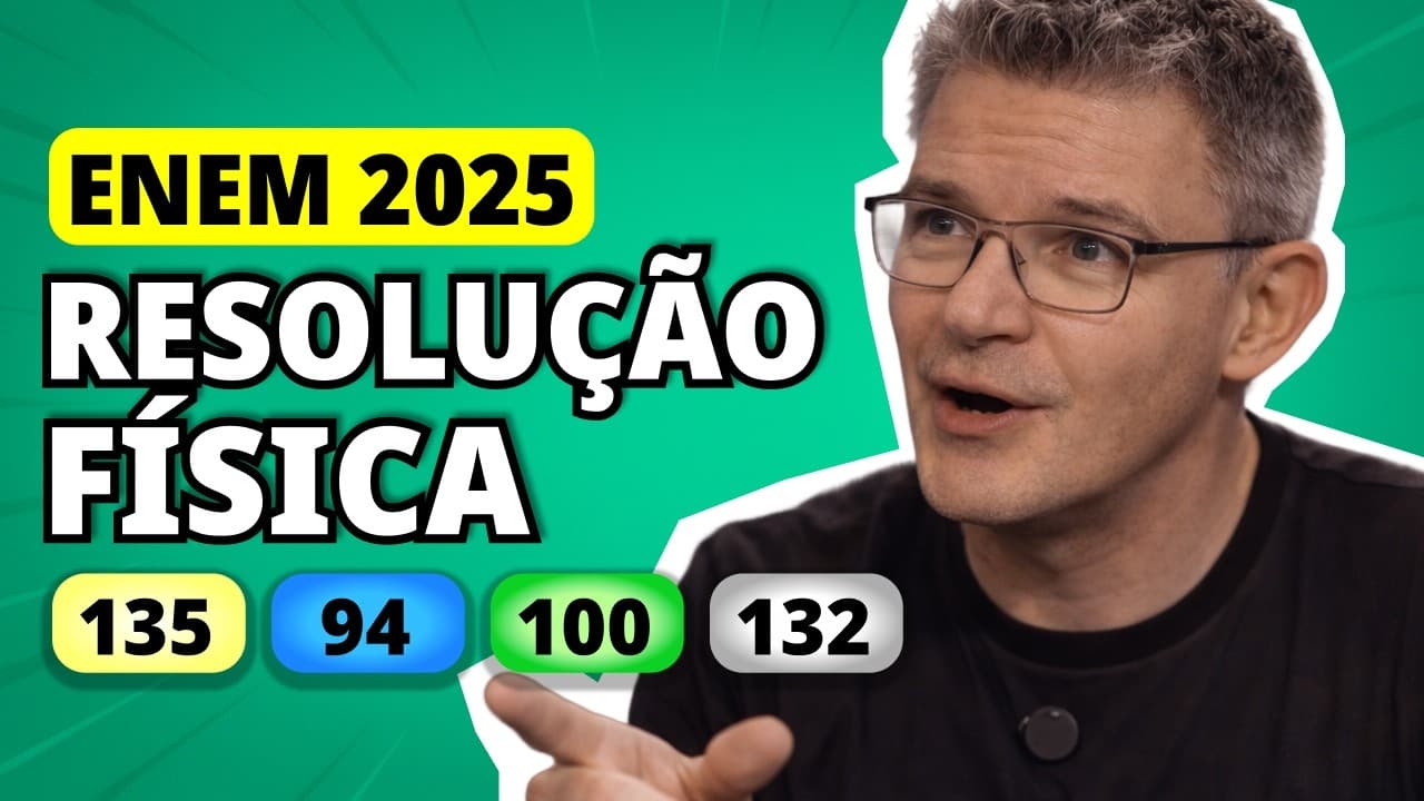 Thumbnail: ENEM 2025 FÍSICA – Questão 135 | Réguas elétricas são dispositivos que permitem a ligação segura