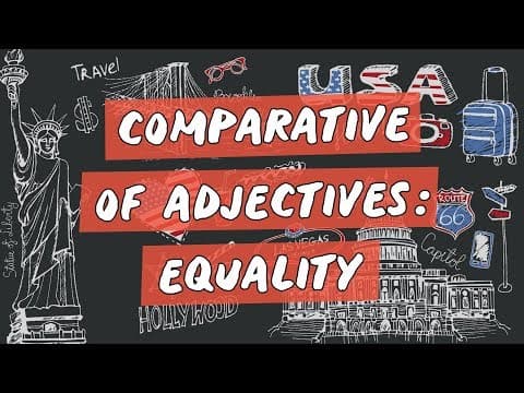 Thumbnail da aula: Comparative of Adjectives: Equality - Brasil Escola