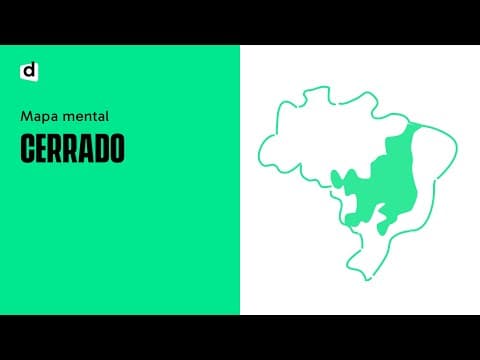 Thumbnail da aula: CERRADO | GEOGRAFIA | Mapa Mental | Quer Que Desenhe