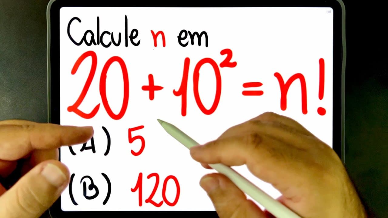 Thumbnail: 🔥 PROBLEMA INTERESSANTE que você NÃO VAI SABER RESOLVER! Ou será que você consegue resolver?