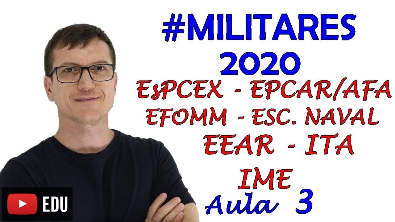 Thumbnail: #MILITARES2020   PROJETO MILITARES 2020   FÍSICA   AULA 3   ELETROSTÁTICA