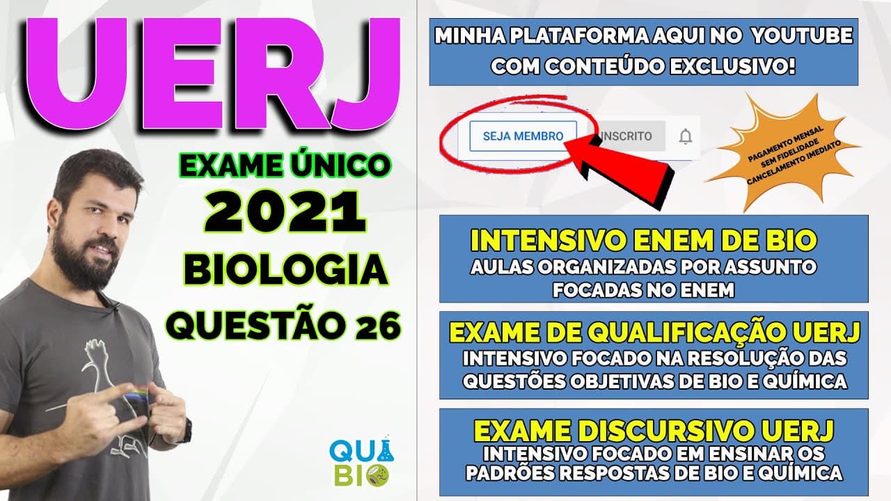 Thumbnail: UERJ 2021 - Questão 26 - Eutrofização - A presença de peixes em rios e lagos pode diminuir em função