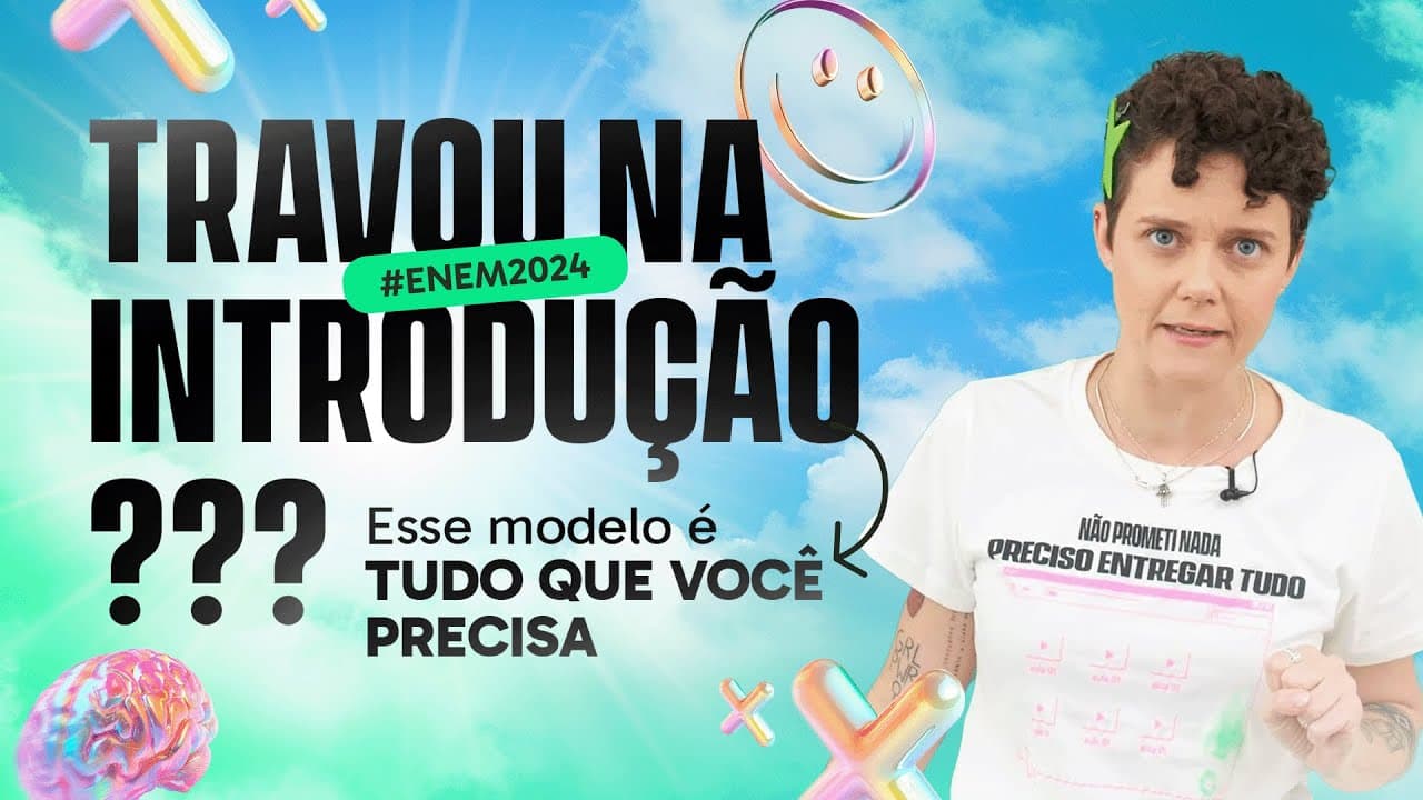 Thumbnail: Aprenda o Passo a Passo para Estruturar a Redação Perfeita no ENEM!