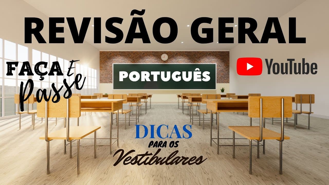Thumbnail: REVISÃO DE PORTUGUÊS - SÉRIE DE REVISÃO PARA OS VESTIBULARES - UNESP - PARTE 1