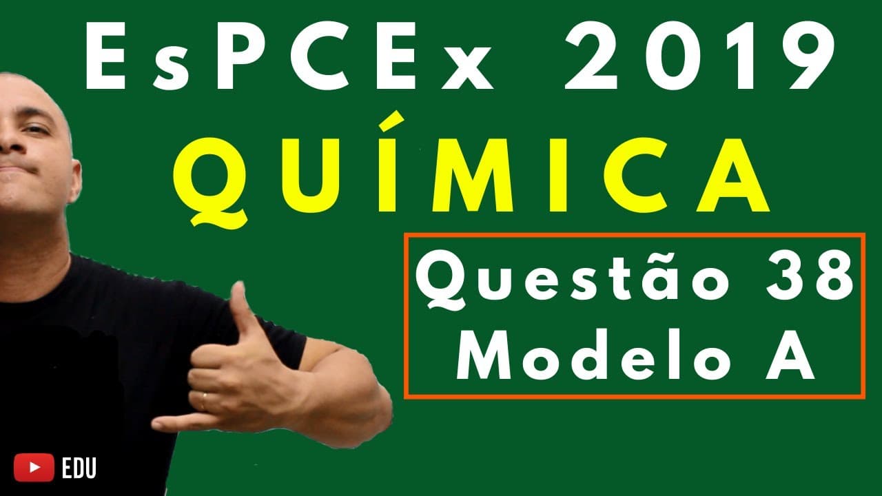 Thumbnail: [Questão Comentada] - EsPCEx 2019 - Tema: PH, REAÇÃO QUÍMICA E OXIRREDUÇÃO