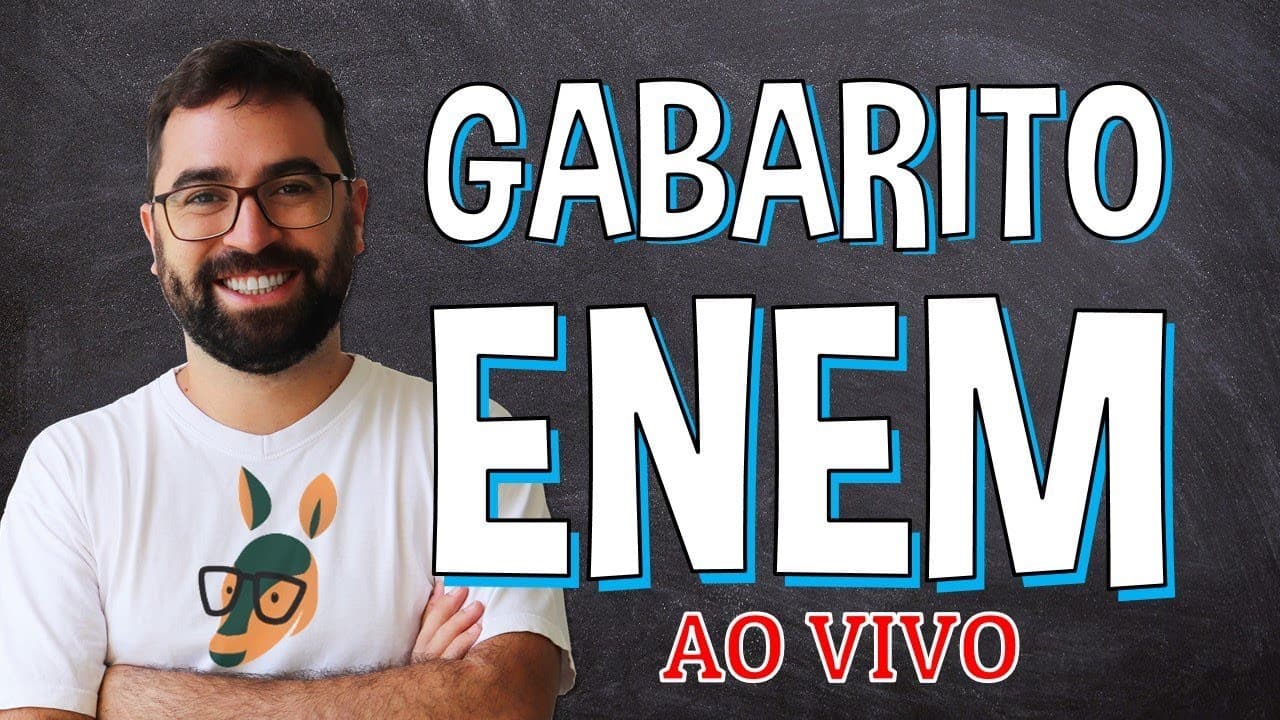 Thumbnail: ENEM ANSWER KEY - LIVE | Prof. Gui