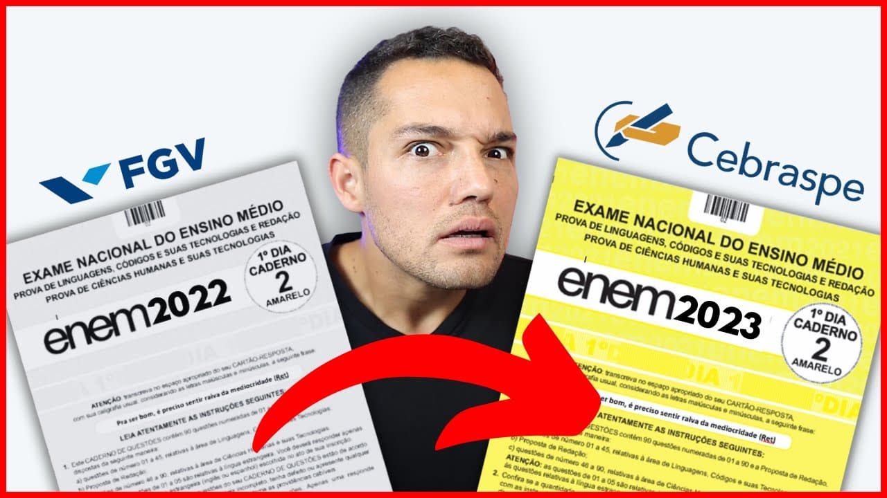 Thumbnail: Conheça TODAS as MUDANÇAS na CORREÇÃO da REDAÇÃO do ENEM 2023 (com exemplos) | Profinho