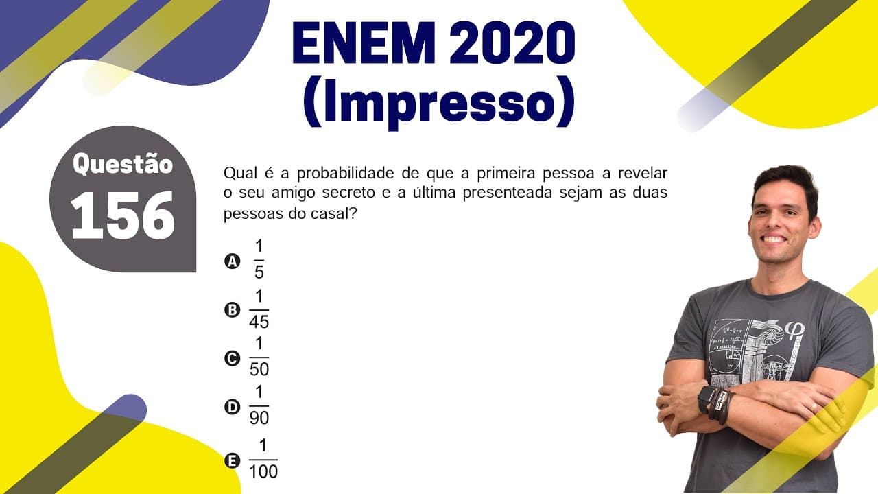 Thumbnail: [21/45] ENEM 2020 Impresso - Questão 156