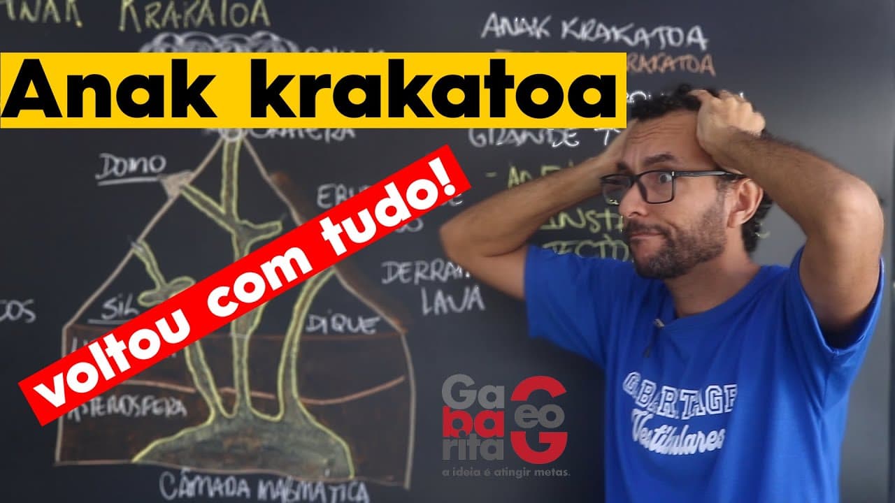 Thumbnail: Vulcão Anak Krakatoa voltou com tudo | Última erupção |