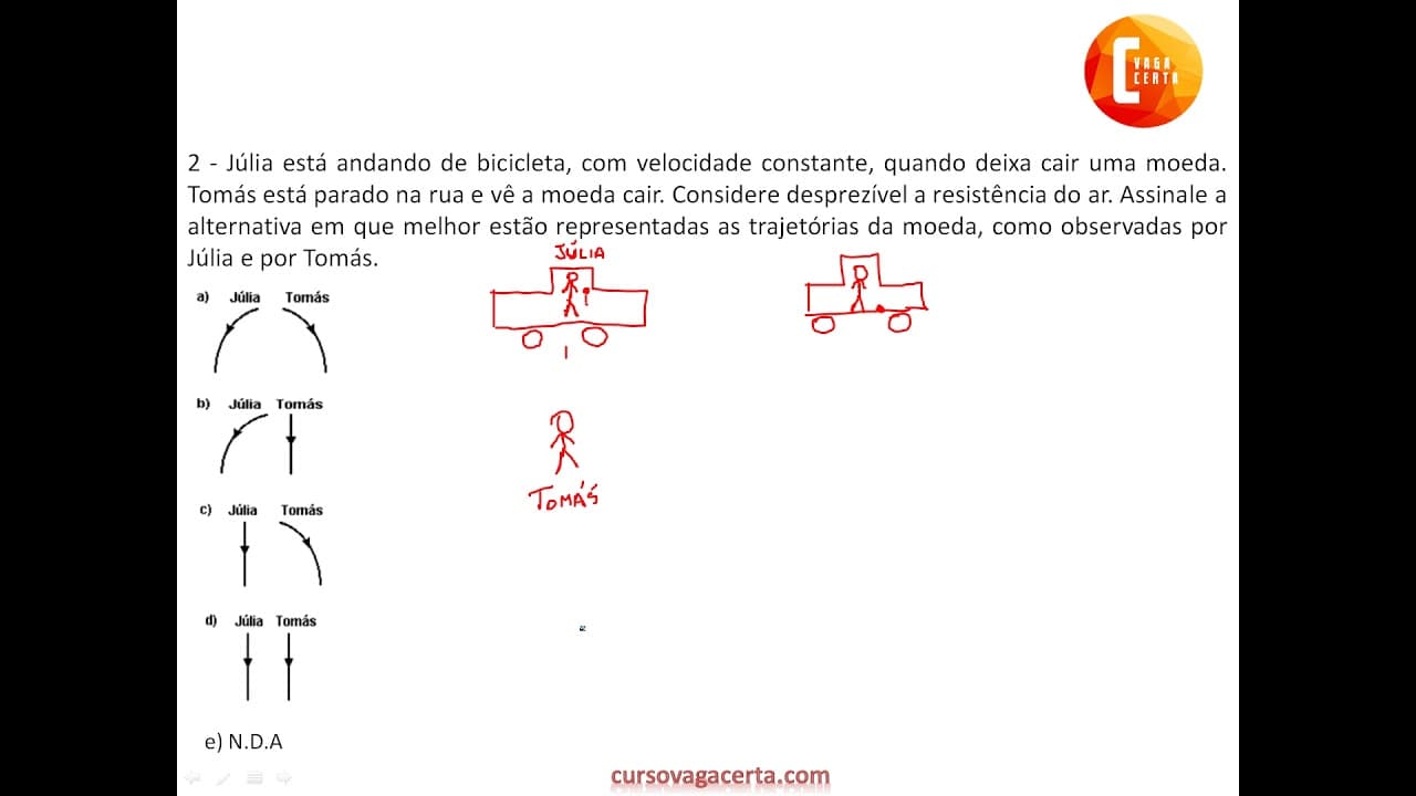 Thumbnail: Resolução da questão 2 - Física (TODA A MECÂNICA) -  Simulado 12