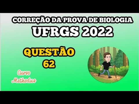 Thumbnail da aula: 62 de 2022 da prova de biologia da UFRGS - A apoptose é um processo de morte celular essencial para