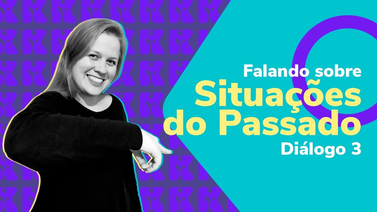 Thumbnail: Falando sobre situações no passado: diálogo 3 | Alemão | Aula #44