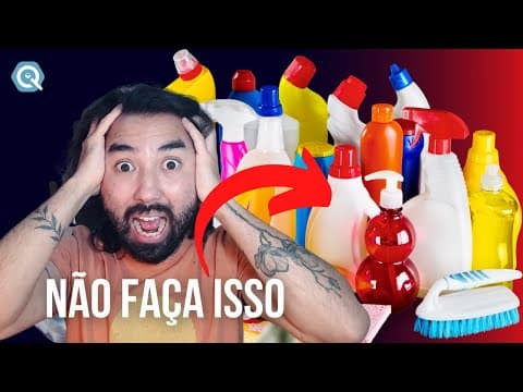 Thumbnail da aula: ☠️ NÃO FAÇA ISSO! NÃO MISTURE PRODUTOS DE LIMPEZA ☠️