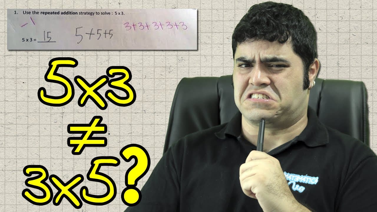 Thumbnail: ADENDO - 5x3 não é igual a 3x5? | Matemática Rio