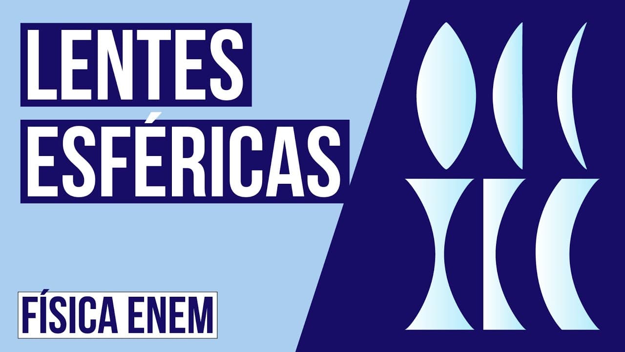 Thumbnail: LENTES ESFÉRICAS: O que são, tipos, características e formação da imagem | Aula de Física para Enem