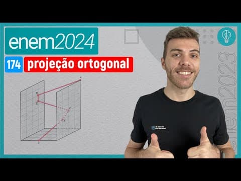 Thumbnail da aula: Em um jogo virtual para celular, um personagem pode percorrer trajetórias retil - PROJEÇÃO ORTOGONAL