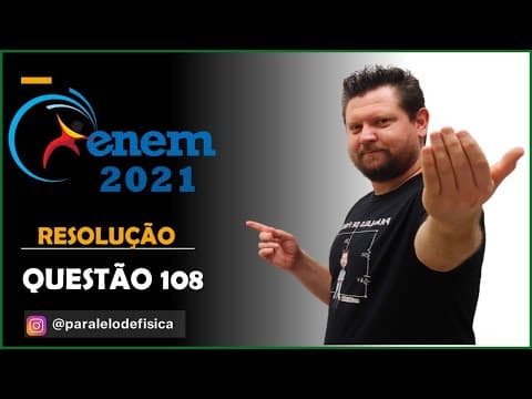Thumbnail da aula: ENEM 2021 QUESTÃO 108 PROVA CINZA Duas esferas carregadas com cargas iguais em módulo e sinais contr