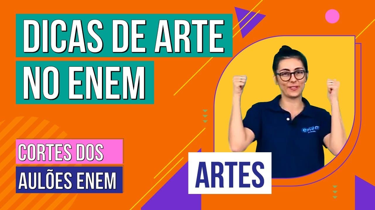 Thumbnail: ARTE NO ENEM: o que mais cai? | Cortes dos Aulões do Enem | Artes | Mariane Martins
