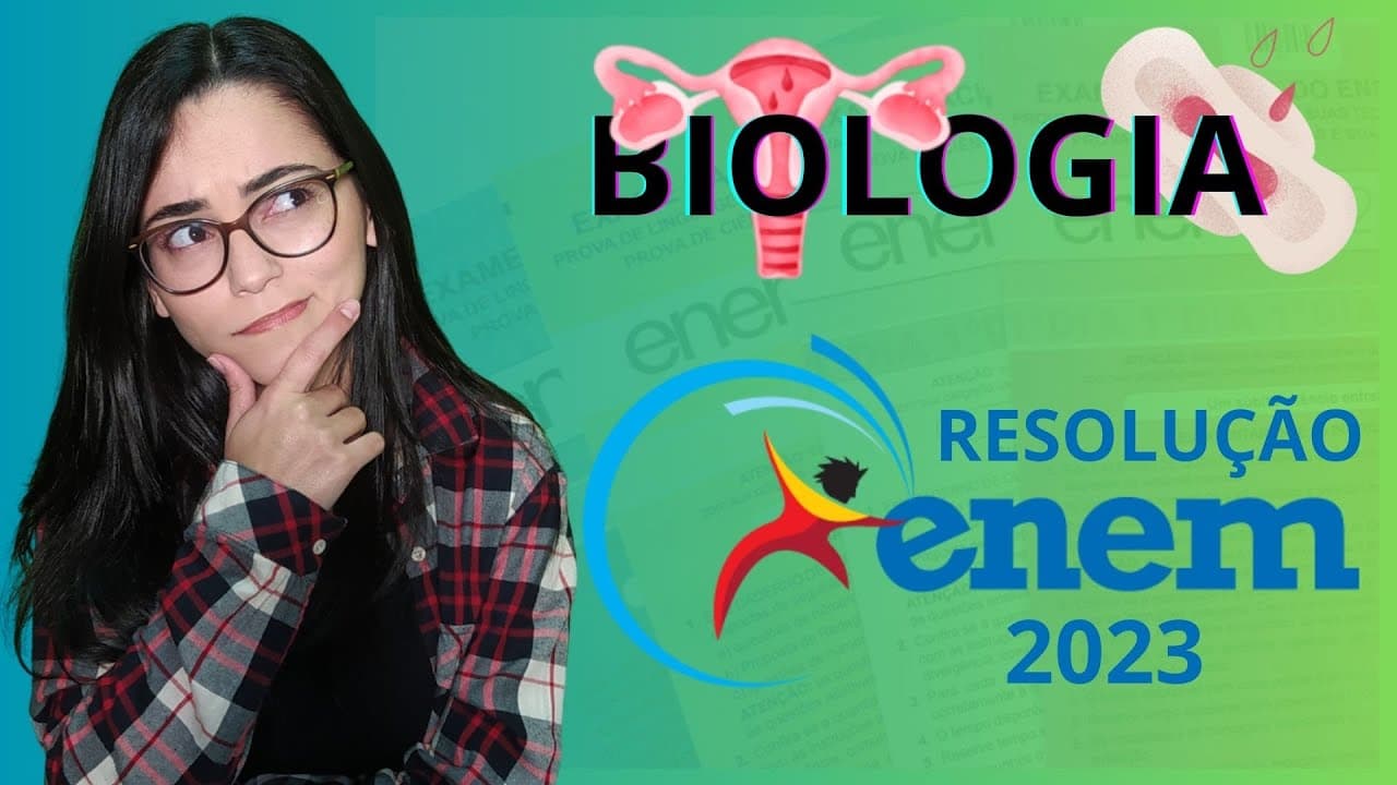 Thumbnail: RESOLUÇÃO ENEM 2023 | Muitas mulheres sofrem com desconfortos nos dias que antecedem a menstruação..