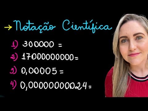 Thumbnail da aula: EXERCÍCIOS DE NOTAÇÃO CIENTÍFICA! EXPLICAÇÃO PARA INICIANTES! MATEMÁTICA BÁSICA! POTÊNCIA DE BASE 10