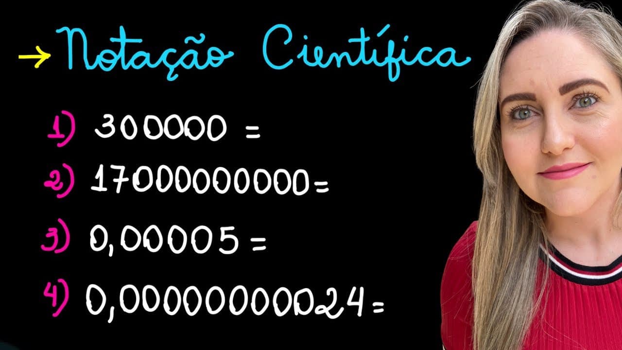 Thumbnail: EXERCÍCIOS DE NOTAÇÃO CIENTÍFICA! EXPLICAÇÃO PARA INICIANTES! MATEMÁTICA BÁSICA! POTÊNCIA DE BASE 10
