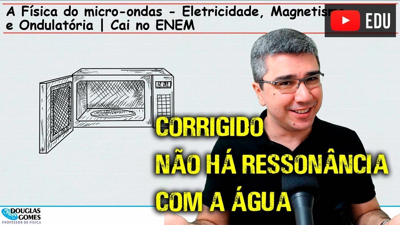 Thumbnail: Como funciona o micro-ondas | Não é por ressonância na água | Aquecimento dielétrico