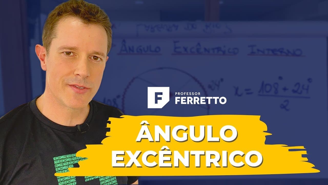 Thumbnail: Ângulos excêntricos em uma circunferência ⭕️📐