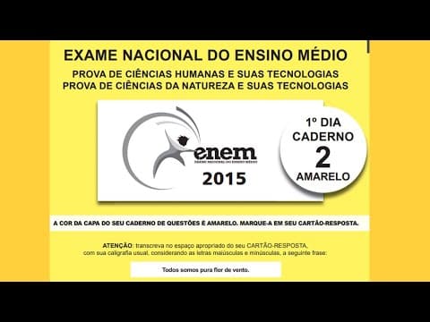 Thumbnail da aula: Resolução da prova de química do ENEM 2015