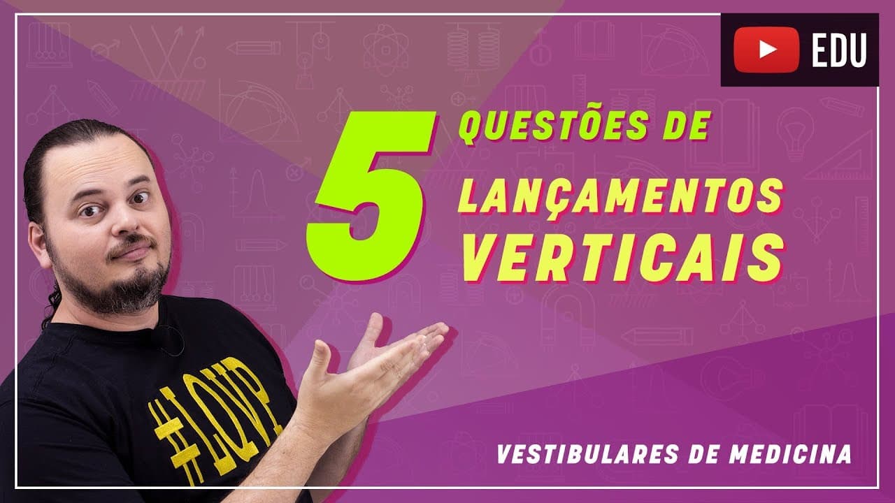 Thumbnail: MUV| Lançamento Vertical no Vácuo | Questões resolvidas | MED 006