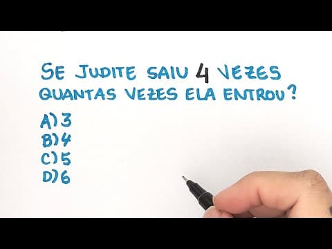 Thumbnail da aula: 🔥 HELP MATEMÁTICA BÁSICA | Leia com atenção e tente resolver esse problema de lógica!