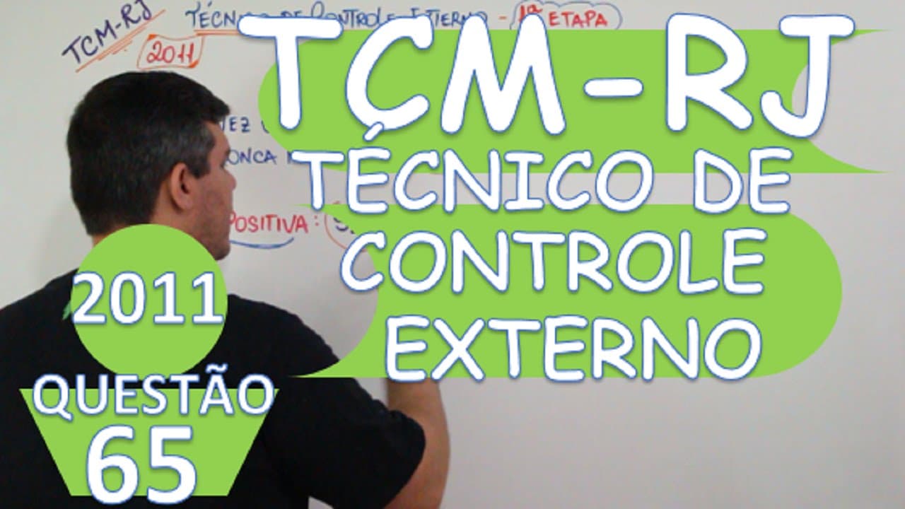 Thumbnail: LÓGICA - TCM - RJ (2011) - QUESTÃO 65