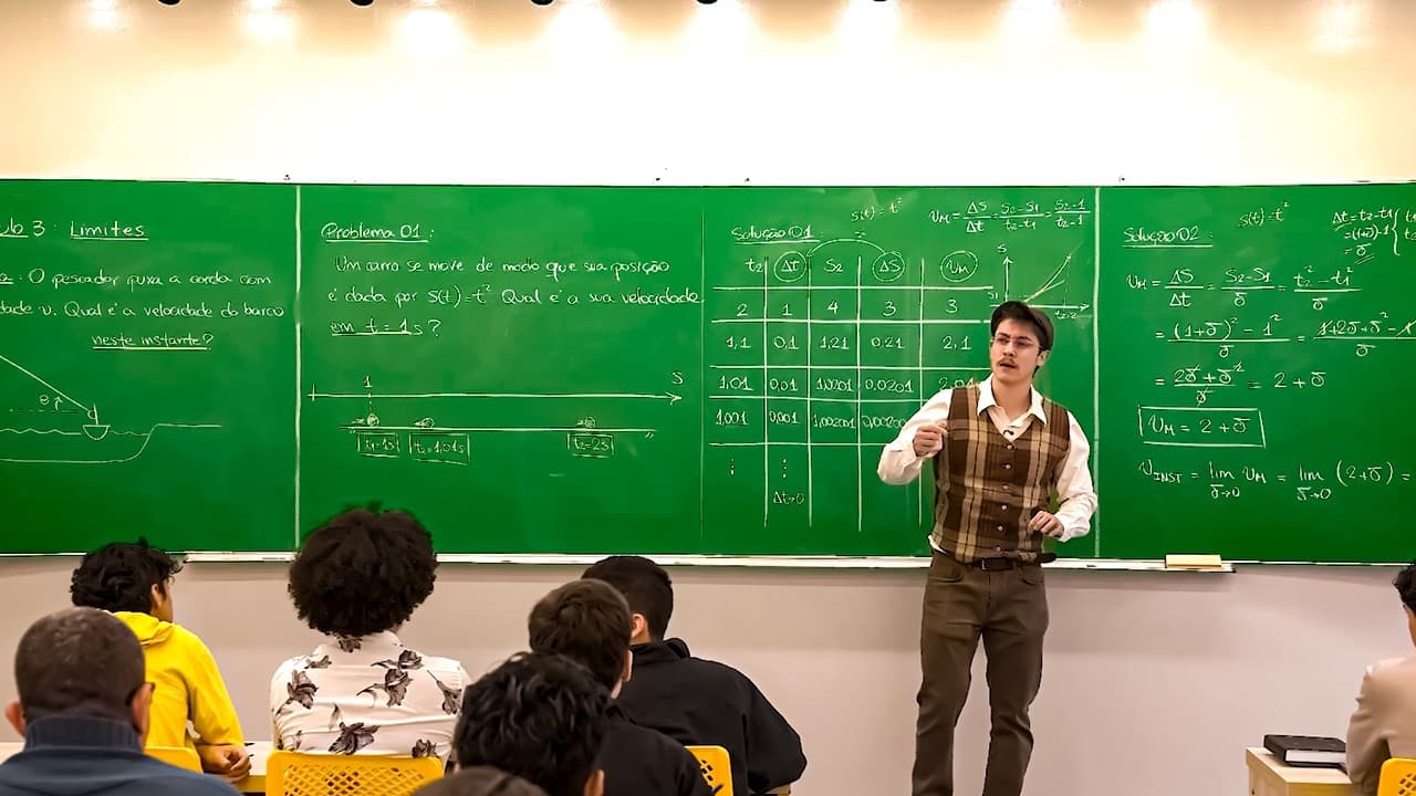 Thumbnail: Como medir o movimento no INSTANTE em que ele acontece? (Derivada. - Cálculo de Limites)