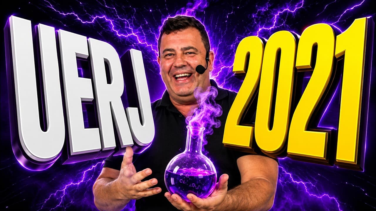 Thumbnail: 💡 UERJ 2021 | Em um estudo de cinética química, foram realizados os experimentos