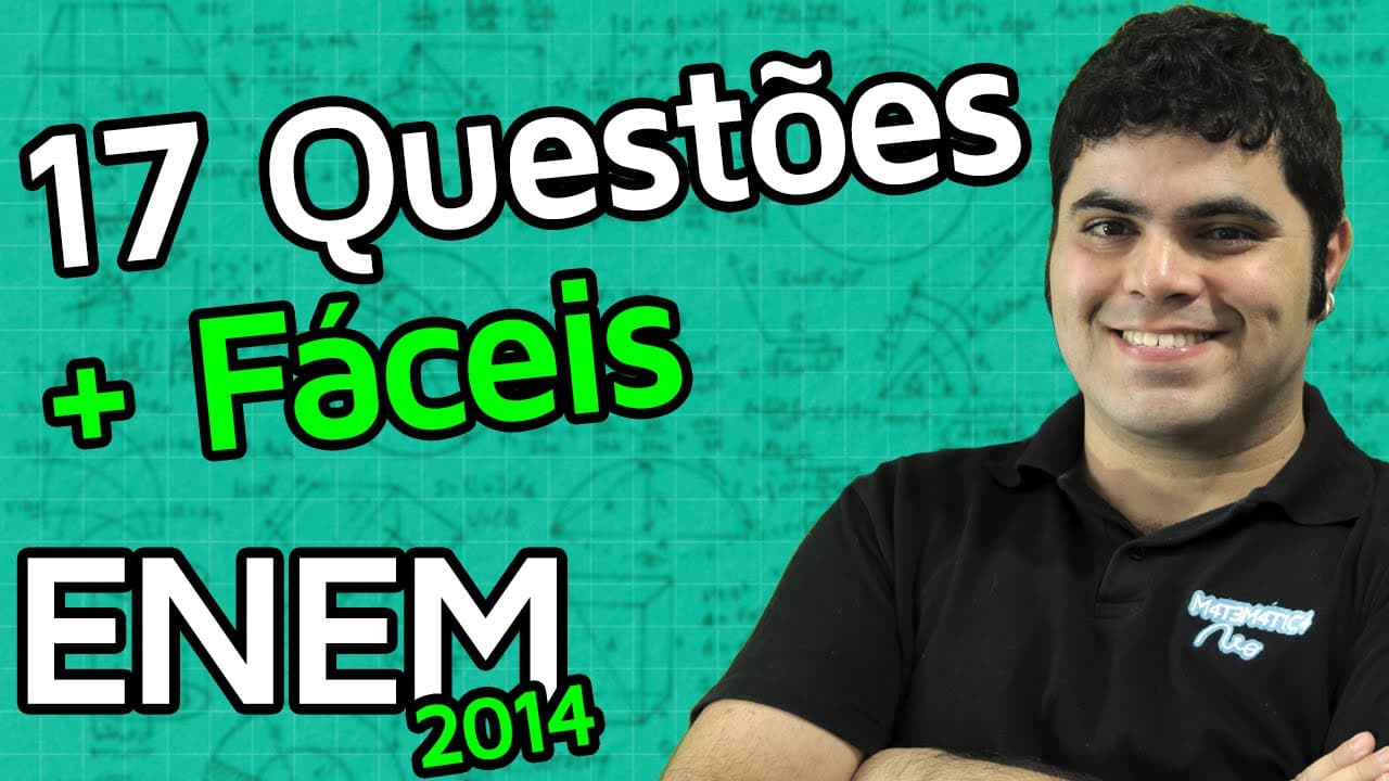 Thumbnail: 17 Questões de Matemática Mais Fáceis do ENEM 2014