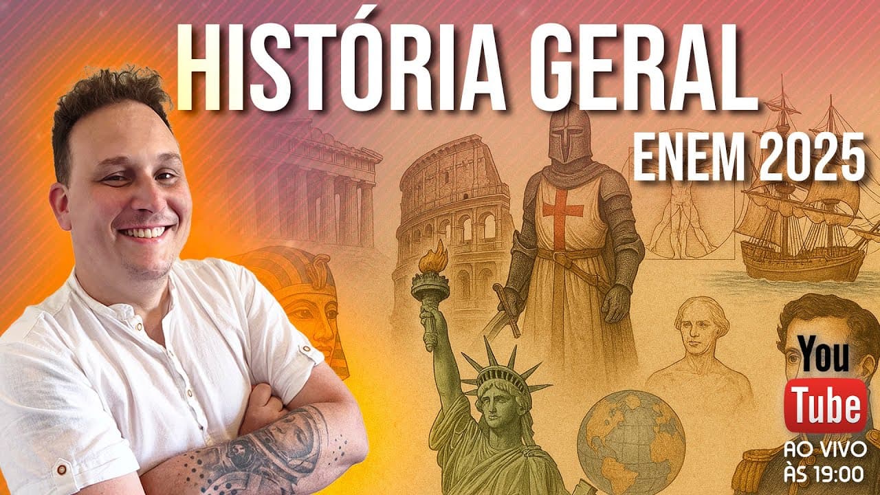 Thumbnail: REVISÃO DE HISTÓRIA GERAL PARA O ENEM - RETA FINAL