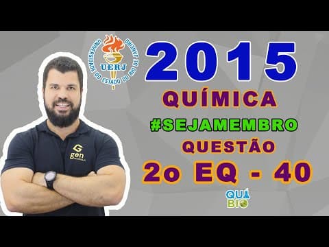 Thumbnail da aula: UERJ 2015 - 2o EQ - Questão 40 - A decomposição térmica do carbonato de cálcio tem como produtos o ó