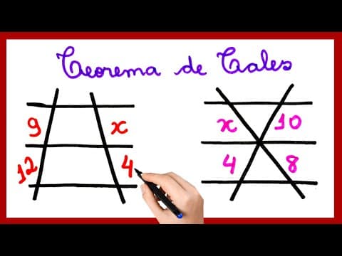 Thumbnail da aula: TEOREMA DE TALES. A AULA SIMPLES E FÁCIL SOBRE TEOREMA DE TALES.