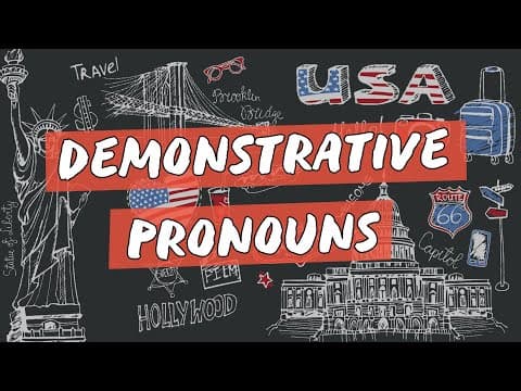Thumbnail da aula: Demonstrative Pronouns - Brasil Escola