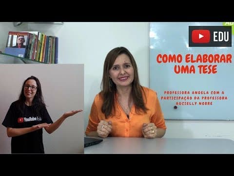 Thumbnail da aula: Como Elaborar uma Tese - Professora Aucielly Nobre no Vivendo a Matemática