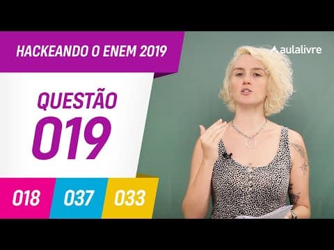 Thumbnail da aula: Enem 2019 | Português: Tecnologias da informação | Questão 19 (branco)