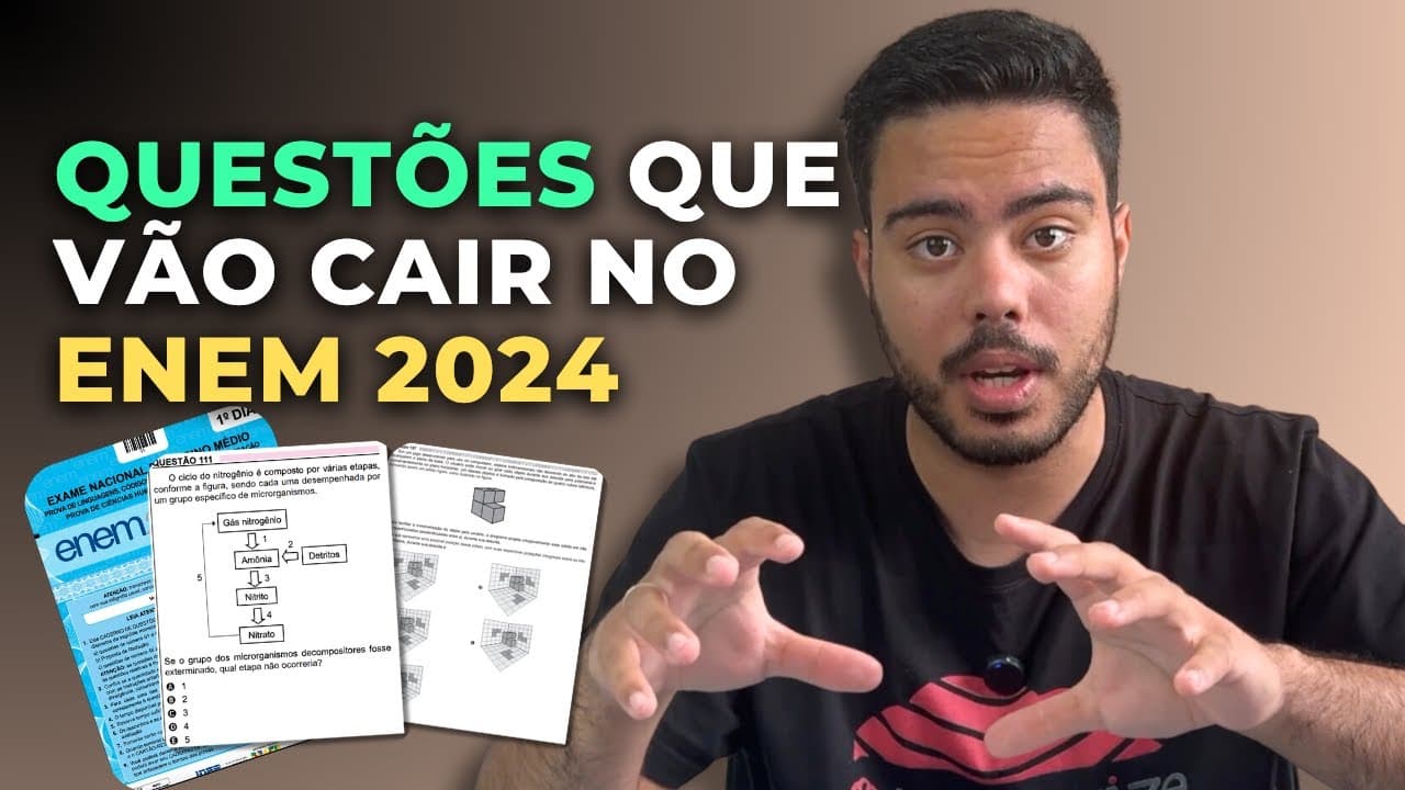 Thumbnail: Você precisa dominar esses conteúdos até o ENEM 2024