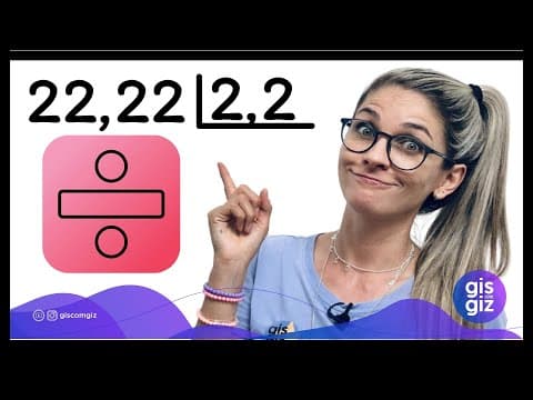 Thumbnail da aula: DIVISÃO COM DECIMAL | DIVISÃO COM VIRGULA \Prof. Gis/