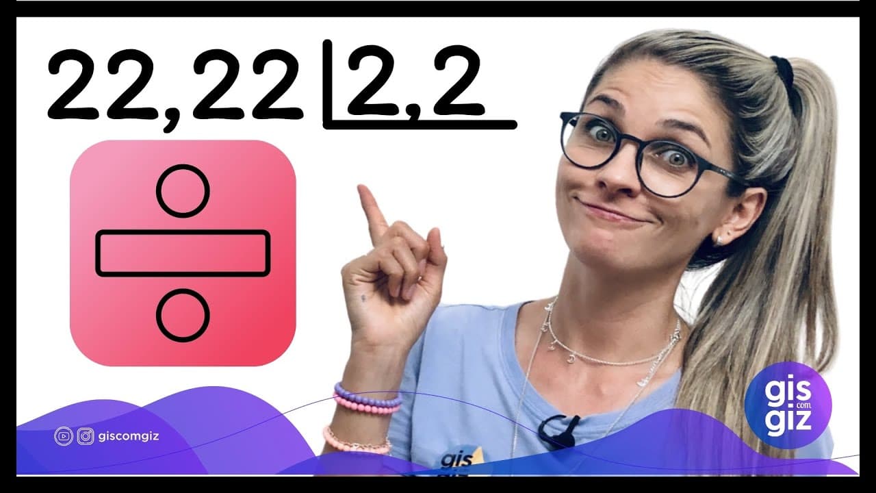Thumbnail: DIVISÃO COM DECIMAL | DIVISÃO COM VIRGULA \Prof. Gis/