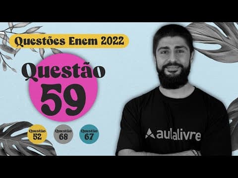 Thumbnail da aula: ENEM 2022 | Espaço urbano brasileiro | Questão 59
