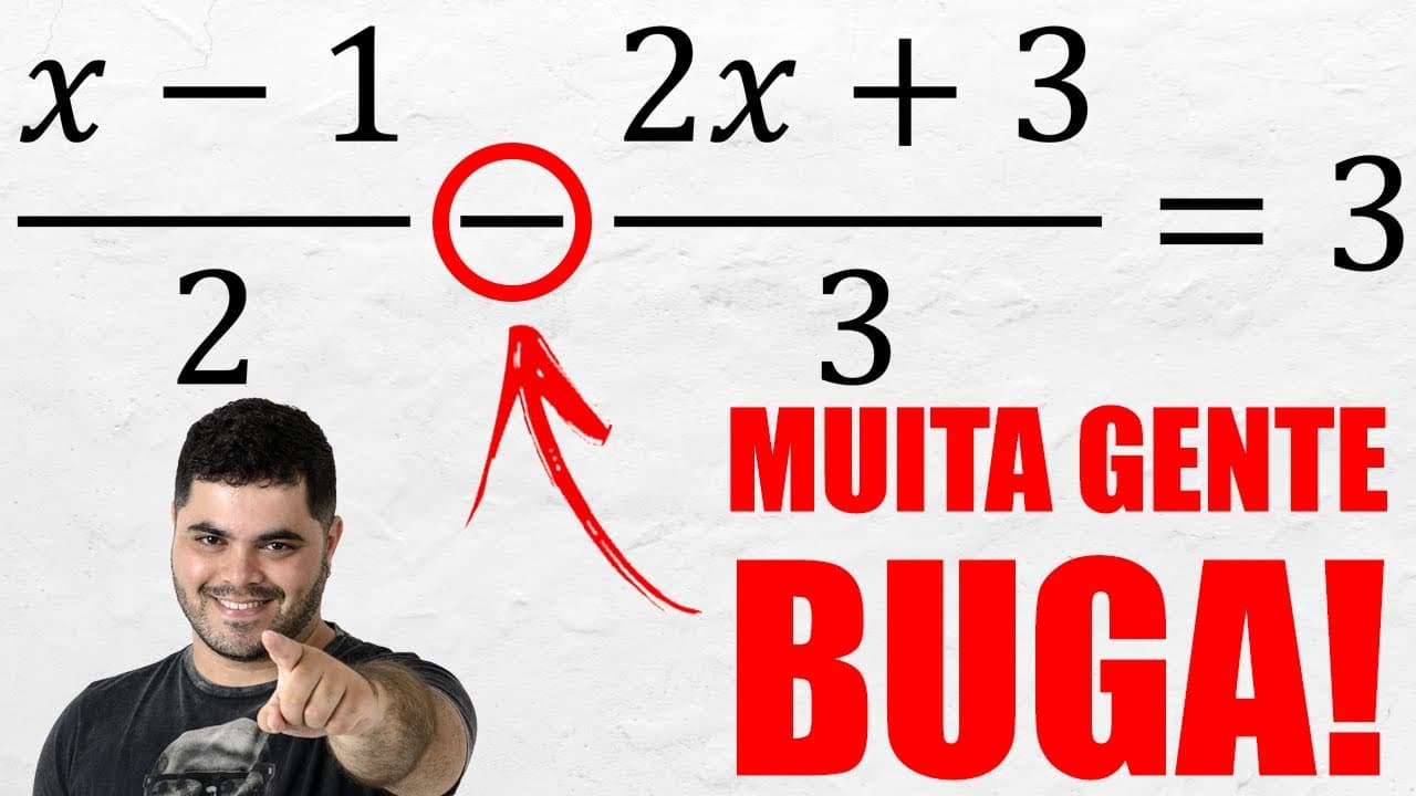 Thumbnail: ⚠️ 99,999...% JÁ BUGARAM com Equação, Fração, Cálculo de MMC e Sinal de Menos! 😱 PROCOPIO DESBUGA!