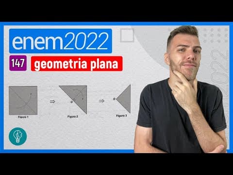 Thumbnail da aula: ENEM 2022 - Q147 - O professor de artes orientou seus estudantes a realizarem ...- GEOMETRIA PLANA